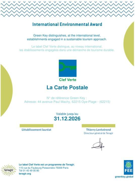 La Carte Postale Bed & Breakfast Oye-Plage